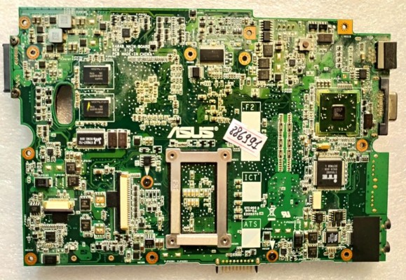 MB BAD - под восстановление Asus K40AB, K40AD, K40AF, K50AB, K50AD, K50AF (69N0ERM10D14-01) K40AB MAIN BOARD REV. 1. 3G, ATI 216-0728018, AMD 216-0672026, AMD PB3750.00 218S7EBLA12FG, 4 чипа hynix H5PS1G63EFR 20L 919A