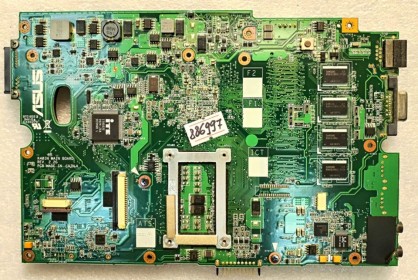 MB BAD - под восстановление Asus K50IP (69N0F3M11C02 - 01) K401IN MAIN BOARD REV. 2. 2G, nVidia MCP75L-B3, ITE IT8502E 0924-JXA DE94QB L, 4 чипа Samsung K4N1G1640E-HC20