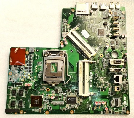 MB BAD - под восстановление Asus ET2400I (60-PE3MMB1000-C03, 69PA0LM10C03-01), Intel SL6ZX, nVidia N11M-GE2-S-B1, 8 чипов hynix H5TQ1G83TFR H9C 107E, скол на GPU