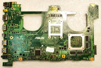 MB BAD - донор Asus G550JK (60NB04L0-MBB001(211), 69N0QXM19A11(01)) N550JV MAIN BOARD REV. 2. 1, Intel SR15G, Intel SR17E, 8 чипов Samsung K4W2G16460-BC1A