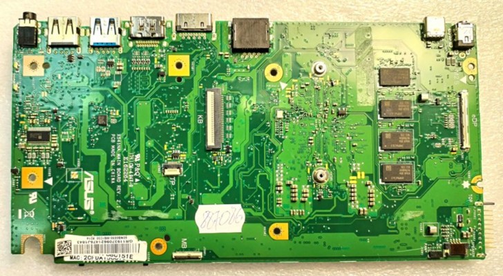 MB BAD - донор Asus X541NA (60NB0E80-MB1230) X541NA MAIN BOARD REV. 2. 1, Intel SR2Z5, 8 чипов SEC K4B4G16 46E BYK0
