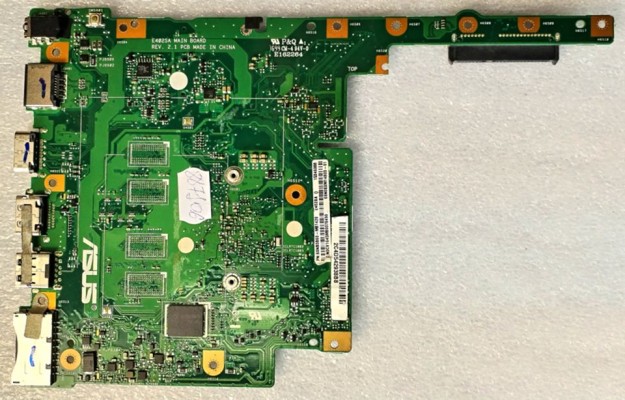 MB BAD - под восстановление Asus E402SA (60NB0B60-MB1420, 69N0SXM14B03-01) E402SA MAIN BOARD REV. 2. 1, Intel SR29H, Samsung KLM646END-B031, RealTek RTD2168 G7J93H1 GG34E, 4 чипа SK hynix H5TC4G63CFR PBA 637V