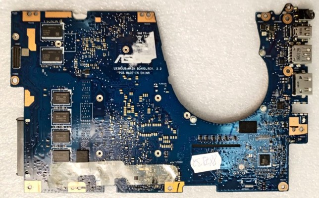 MB BAD - донор Asus UX303UB MAIN BOARD REV. 2. 2, Intel SR2EY, nVidia N16S-GT-S-A2, 4 чипа SEC K4W4G16 46E BC1A, 8 чипов SK hynix H5TC4G83BFR PBA 610A