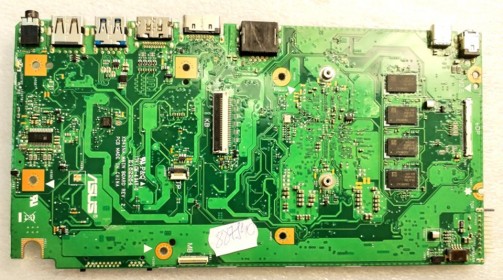 MB BAD - донор Asus X541NA MAIN BOARD REV. 2. 1, Intel SR2Z5, 8 чипов SEC K4B4G16 46E BYK0
