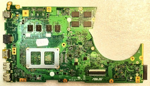 MB BAD - под восстановление Asus S551LN (60NB05F0-MBB260-221) S551LN MAIN BOARD REV. 2. 2, Intel SR1EF, nVidia N15S-GT-S-A2, 4 чипа MICRON 4JE77 D9QBJ, 4 чипа MICRON 4IE77 D9QBJ, 4 чипа SK hynix H5TC4G63AFR 11C 420A