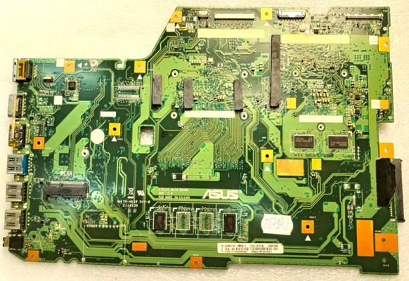 MB BAD - донор Asus X751SJ (60NB07S0-MB5011, 69N0U1M10A12(01)) X751SA MAIN BOARD REV. 2. 0, Intel SR29E, nVidia N16V-GM-B1, 4 чипа Samsung K4W2G16460-BC1A, 4 чипа MICRON 6GN77 D9RVX, 2 чипа MICRON 6FN77 D9RVX