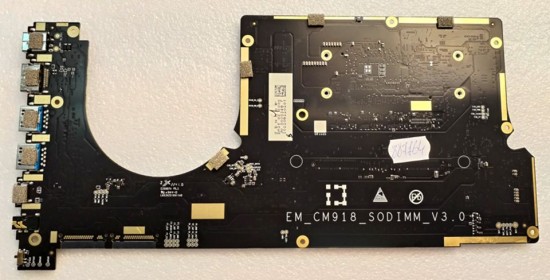 MB BAD - под восстановление Chuwi CoreBook X Pro (LN539ZS10611A0) EM_CM918_SODIMM_V3. 0, Intel SRGL0, ITE IT8987 2129-BXS S18EKB, 4 чипа PP065-062E F 2230